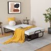 Twin Size Metal Folding Bed with Memory Foam Mattress