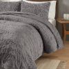 Ruched Fur Down Alternative Comforter Set