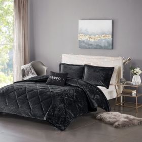 Velvet Comforter Set (Color: as Pic)